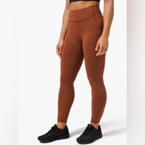 Lululemon Invigorate HR Tight 28” Dark Terracotta